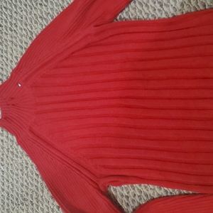Red Tommy Hilfiger Turtleneck